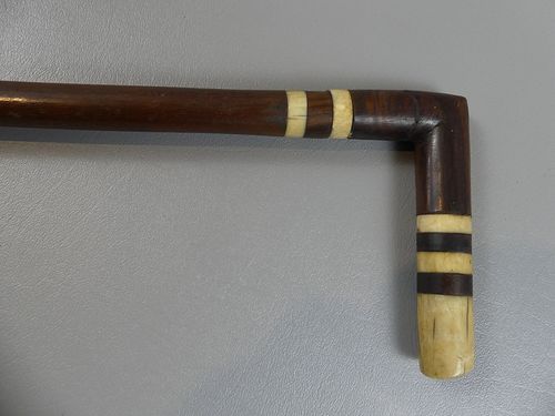 WHALE BONE ROSEWOOD CANE19th 383676