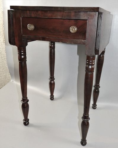 ANTIQUE SHERATON MAHOGANY STAND19th