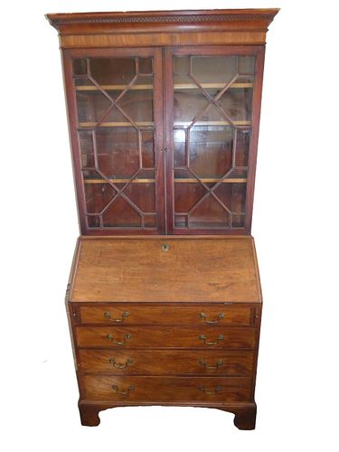 PERIOD MAHOGANY CHIPPPENDALE SECRETARY 383698