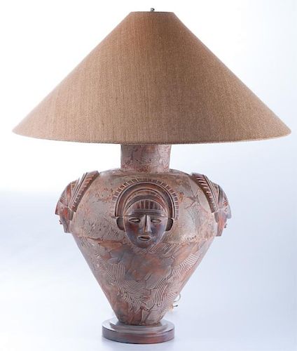 POTTERY TABLE LAMP BY CASUAL LAMPSLarge