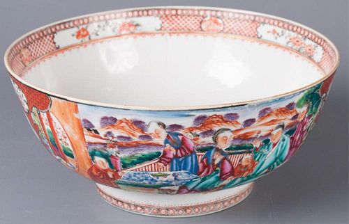 CHINESE ROSE FAMILLE PUNCH BOWL 385e4d