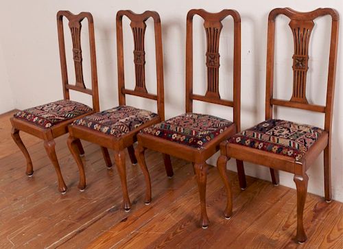 QUEEN ANNE STYLE DINING CHAIRS,