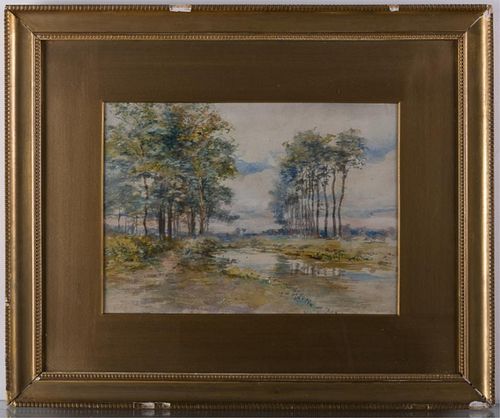 HOMER DODGE MARTIN WATERCOLOR LANDSCAPEHomer 385e63