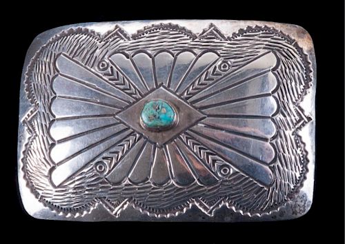 ALBERT BIGHAND STERLING & TURQUOISE