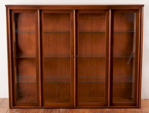 WALNUT DISPLAY CABINETMid-Century