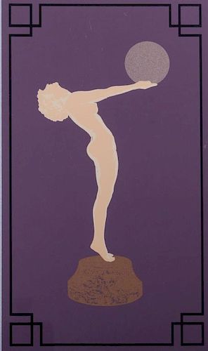 D.A. KONOPISOS ART DECO SERIGRAPH,