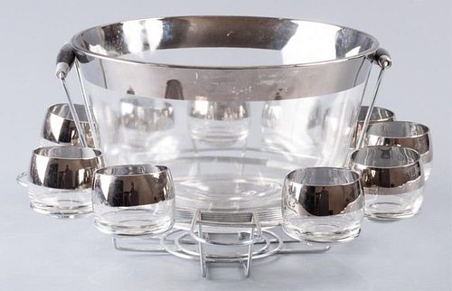 DOROTHY THORPE STYLE PUNCH BOWL SETDorothy