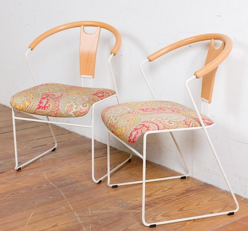 WEGNER INSPIRED BARREL BACK CHAIRS,