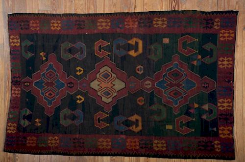 ANTIQUE RUSSIAN KILIM 5'8" X 8'10"