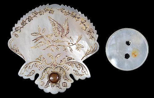 MOTHER OF PEARL ENGRAVED WHIST 386027
