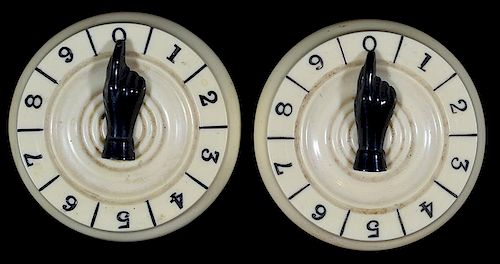 PAIR OF CELLULOID WHIST MARKERS 386069