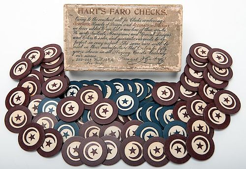 ORIGINAL BOX OF FARO CHECKS WITH 38609c