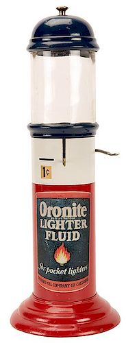 ORONITE 1 CENT LIGHTER FLUID DISPENSER.Oronite