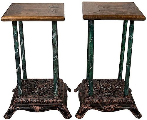 PAIR OF SLOT MACHINE STANDS.Pair