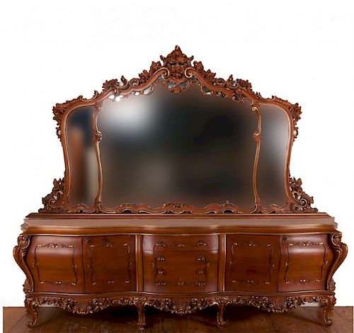 ROCOCO STYLE SIDEBOARD W/ MIRRORRococo