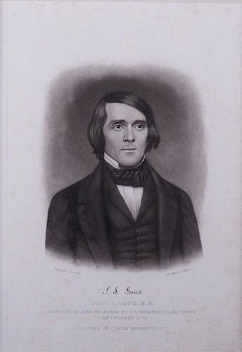 JOHN S. DAVIS (UVA PROFESSOR) ENGRAVING,