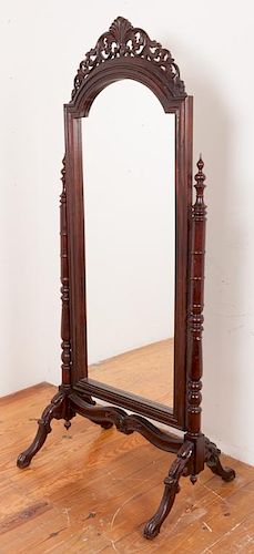 MAHOGANY CHEVAL MIRRORMahogany