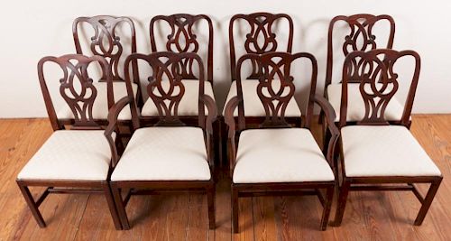 CHIPPENDALE DINING CHAIRS SETEight (8)