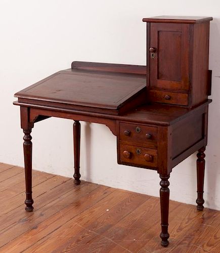 LATE 19TH CENTURY BOOKKEEPERS DESKLate