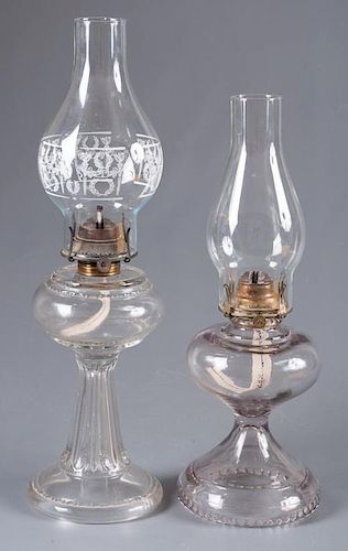 QUEEN ANNE OIL LAMP OTHER TWO 3861cb