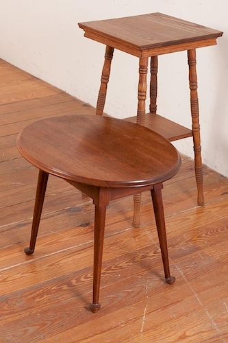 WOOD OCCASIONAL TABLES, TWO (2)Two