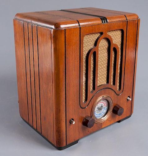 1930S CROSLEY MODEL 555 TOMBSTONE 3861ea