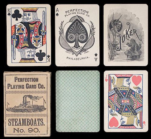 PERFECTION PLAYING CARD CO STEAMBOATS 386267