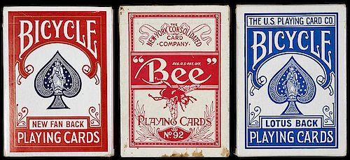 THREE USPC DECKS OF PLAYING CARDS Three 386271