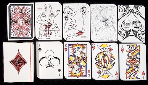 NUDELMAN PLAYING CARDS.Nudelman