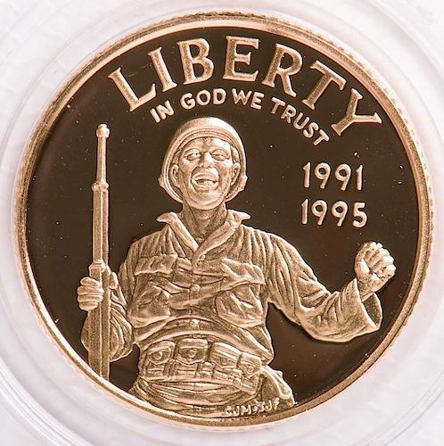 1993 WW II COMMEMORATIVE GOLD $5