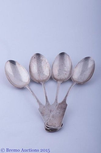 WM MITCHELL COIN SILVER SPOONS  3862db