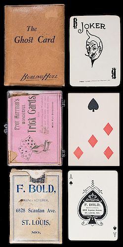 THREE MAGIC PLAYING CARD RELATED