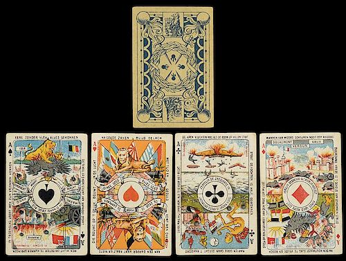 BIERMANS WORLD WAR I PLAYING CARDS.Biermans