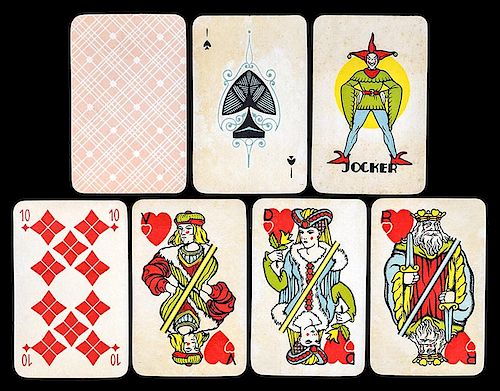 MEDIEVAL PLAYING CARDS.Medieval