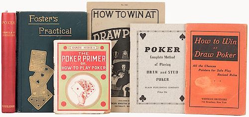 SIX EARLY MANUALS ON POKER Six 38643f