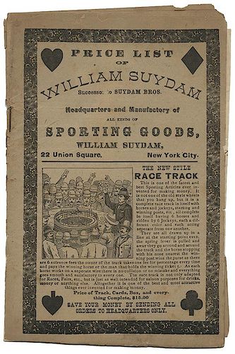 WILLIAM SUYDAM PRICE LIST.William