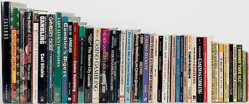 LOT OF 50 BOOKS AND GUIDES ON CASINO