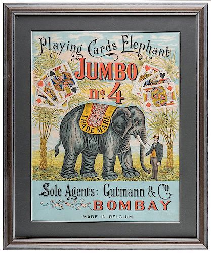 PLAYING CARDS ELEPHANT JUMBO NO  386488