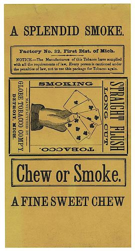 FOUR EARLY TOBACCO WRAPPERS.Four