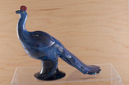 MARVIN BAILEY POTTERY PEACOCKRedware 386552