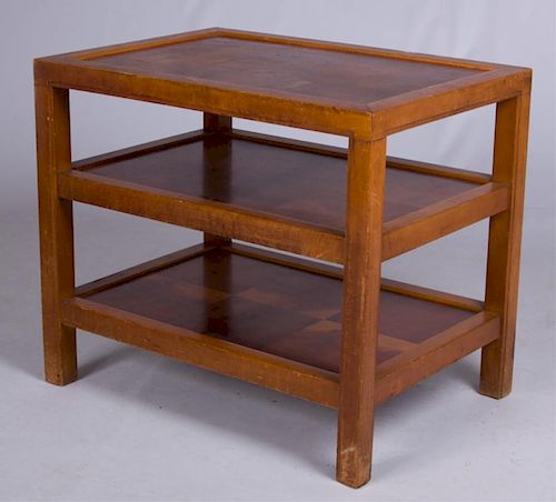 MID-CENTURY THREE-TIER END TABLEMid-century