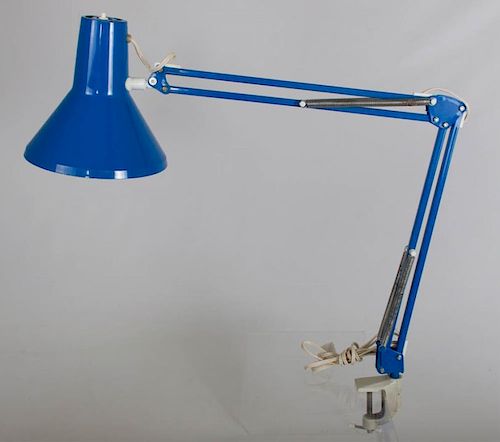 HCF DENMARK ANGLEPOISE LAMP W/ CLAMPBlue