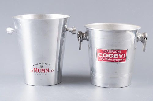 ALUMINUM CHAMPAGNE ICE BUCKET COOLERS,