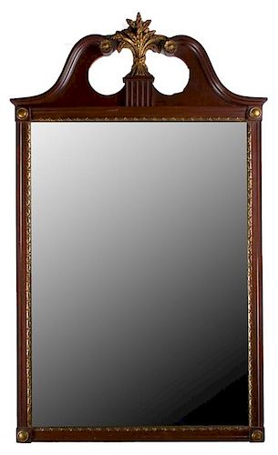 CHIPPENDALE MIRROR W/ GILDED WHEAT