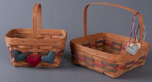 LONGABERGER BASKETS, TWO (2)Both marked