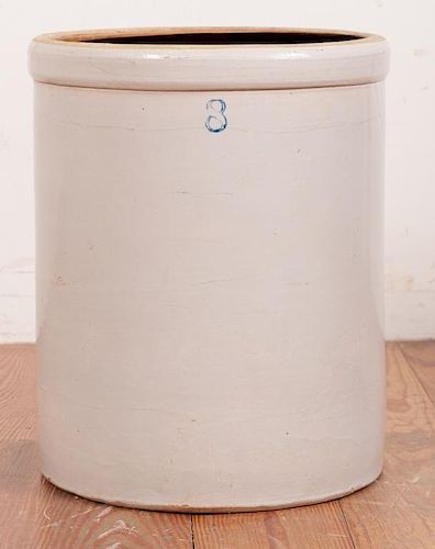 EIGHT GALLON CROCKStoneware eight gallon