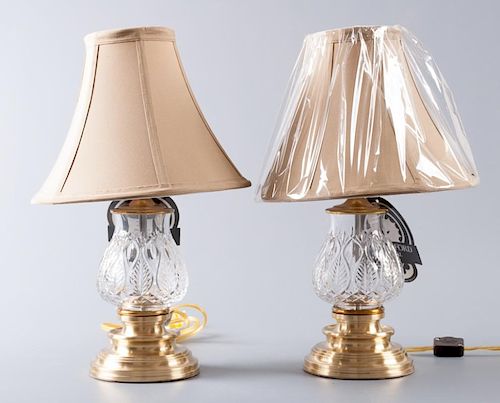 WATERFORD "BLUEBELL" ACCENT LAMPS,