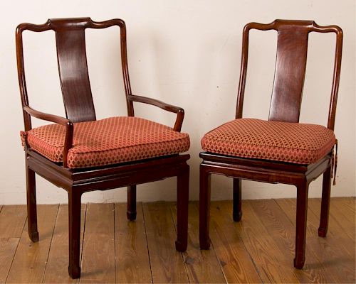 CHINESE STYLE EXOTIC HARDWOOD CHAIRS,