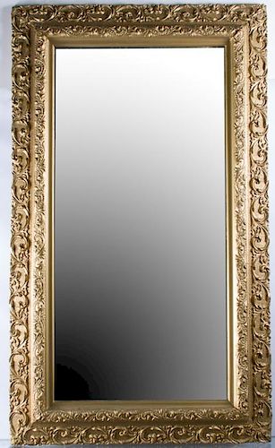 GILDED WALL MIRRORWith ornately 3866e6