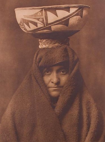 EDWARD CURTIS A ZUNI WOMAN PHOTOGRAVUREEdward